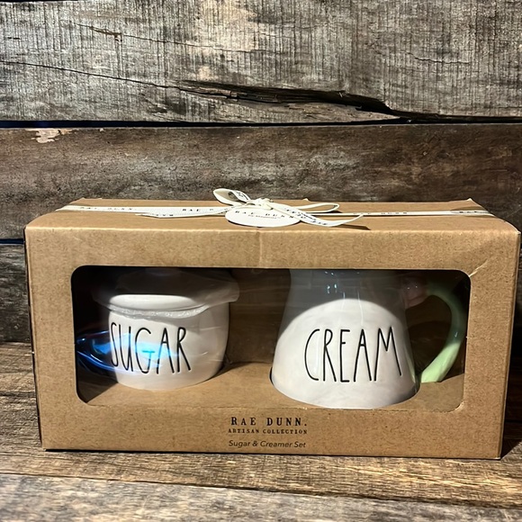 💰BOGO FREE Rae Dunn Springtime Flower Cream & Sugar Container Pitcher Set - Picture 2 of 8